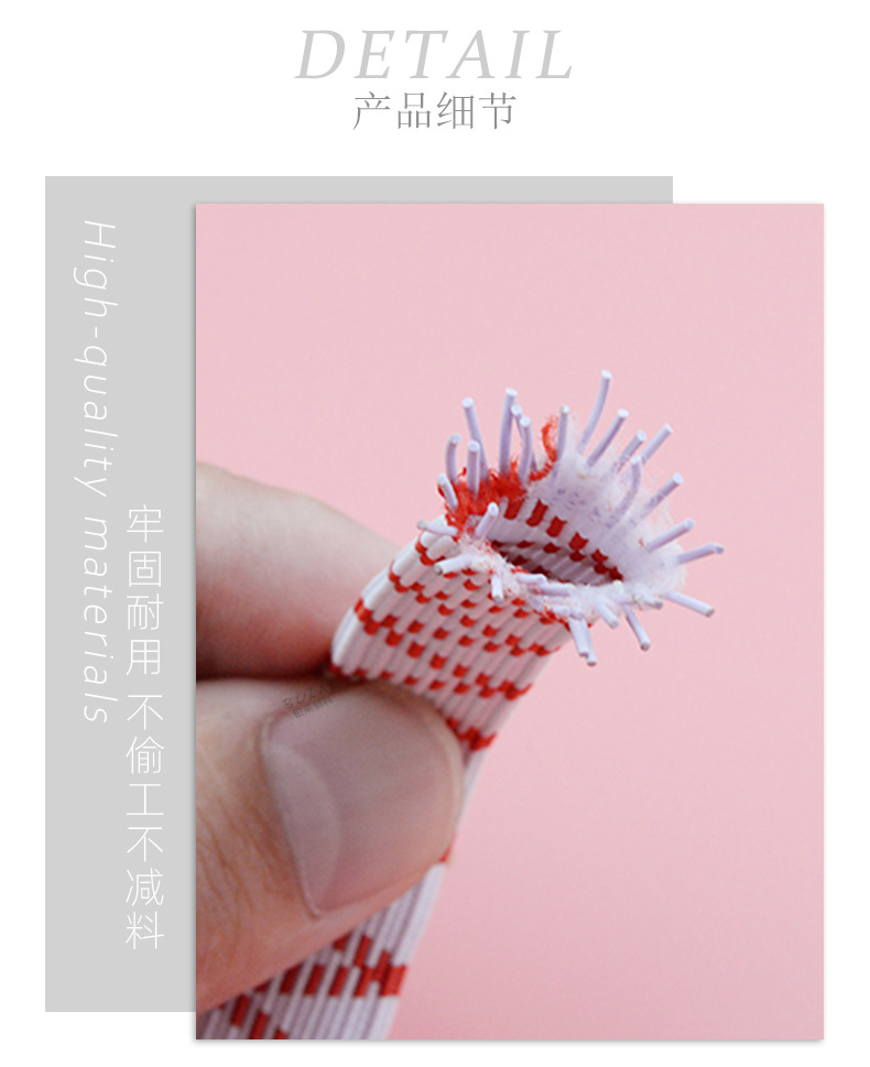 Wholesale thickened double-layer elastic bands, high-elastic latex lacing bands, flat loose tight ropes, plain weave elastic webbing, and clothing accessories pic 12