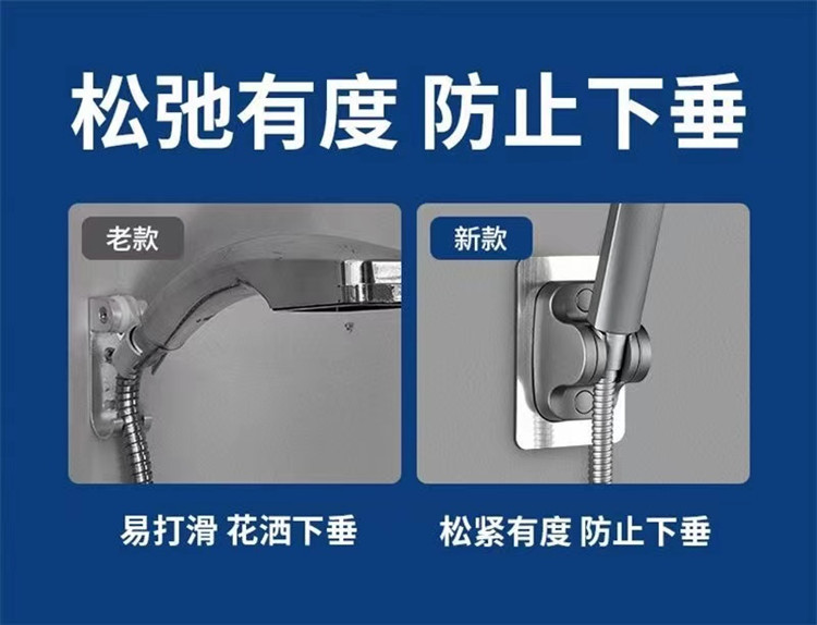 The 360° rotatable shower head, adjustable base, shower fixator, rain shower canopy stand, and non-drilling shower head bracket pic 5