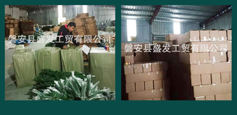 Mini snow-added Christmas tree, Christmas decoration, artificial wood base table, Christmas pine needle tree, Shengfa Factory direct supply pic 43