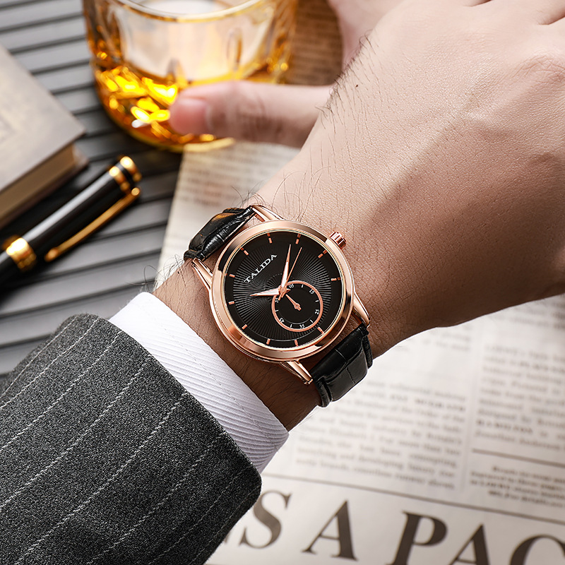 天力达商务防水手表男士简约防水夜光商务复古腕表非机械石英运动详情6