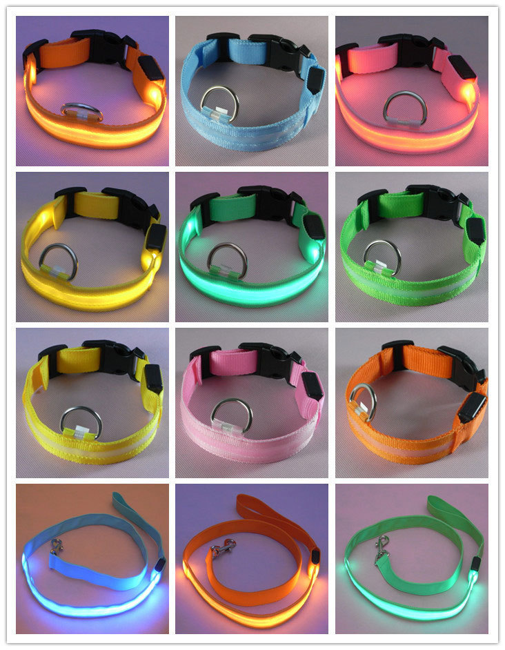 LED dog luminous collar, night-luminous pet collar strap, can be sent in one piece. Wire mesh collar strap, insulating sheet pic 24