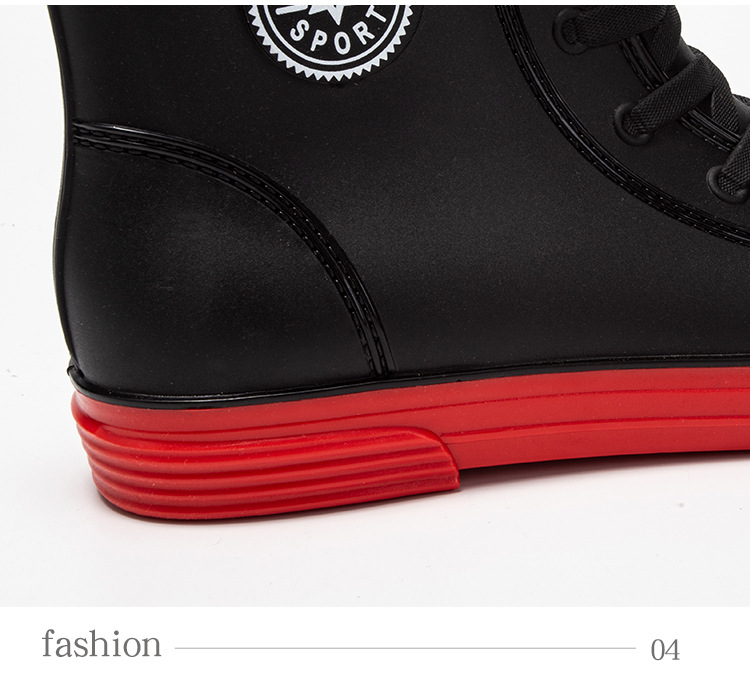 雨鞋男款中筒雨靴时尚低筒水鞋防滑防水短筒男士轻便加厚橡胶耐磨详情15