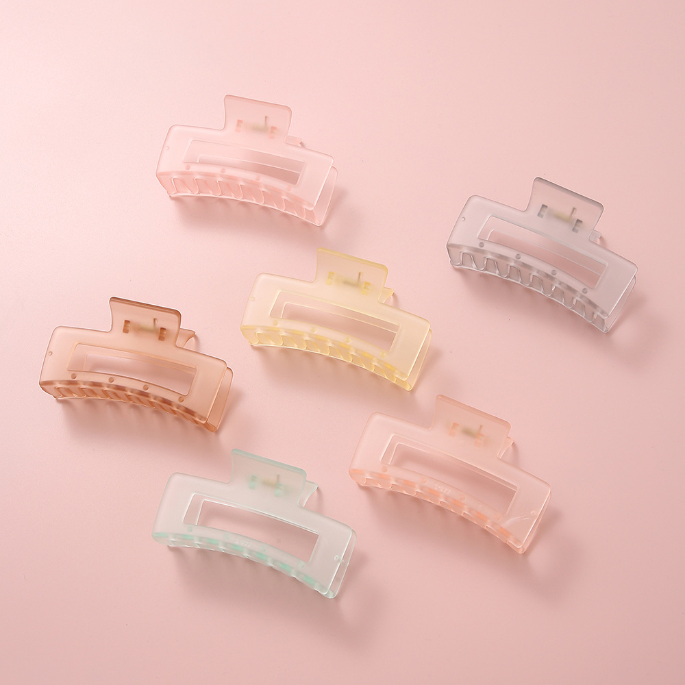 9cm medium-sized clipper flower hair clipper, three-leaf flower headwear, a new trendy diamond-encrusted hair clipper, iridesy acrylic clip pic 14