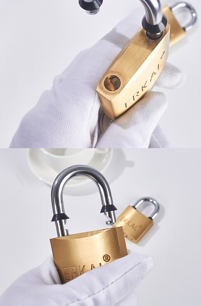 Factory wholesale of thick copper padlocks, medium and thick copper padlocks, foreign trade copper padlocks, customizable toolboxes, copper lock heads and locks pic 13