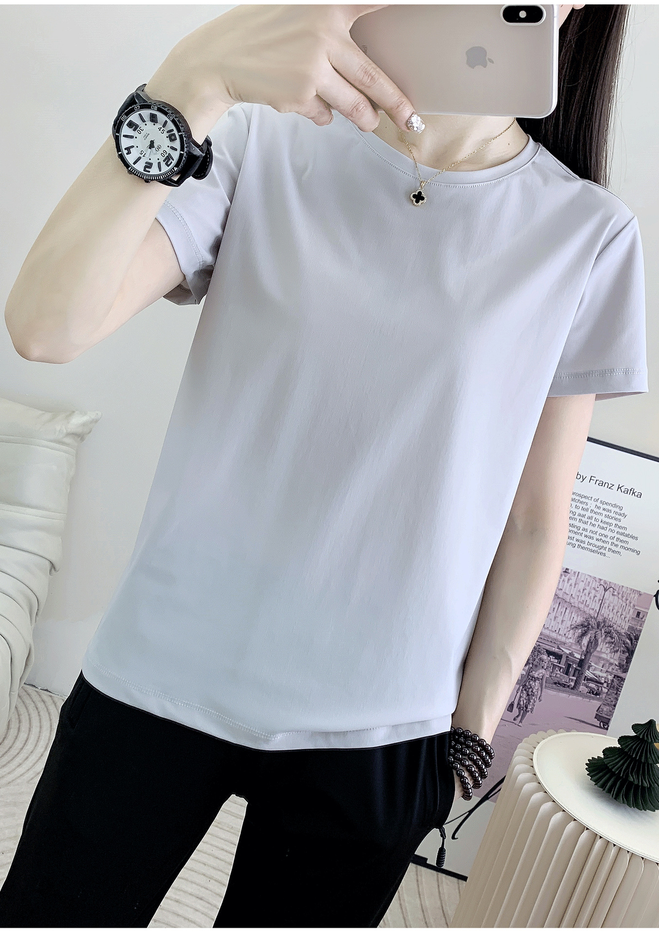 速干衣女短袖冰丝快干衣服批发户外运动跑步快干透气圆领t恤衫男详情29