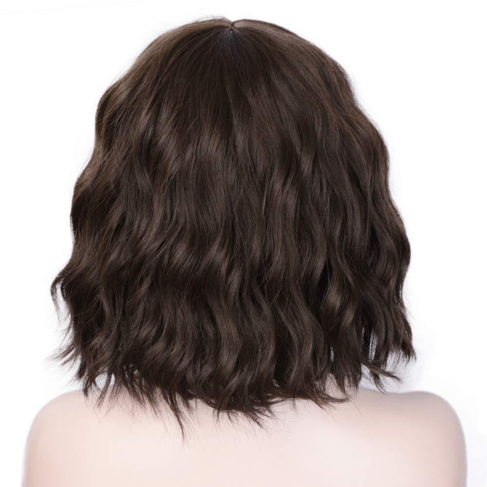 Xuchang Aisi wigs, European and American short curly hair wigs for women, bangs hair wigs, and synthetic fiber wigs pic 11