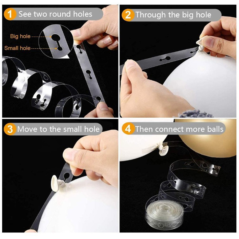 跨境气球新品金属红气球链套餐生日派对婚庆婚房布置开业拱门气球详情6