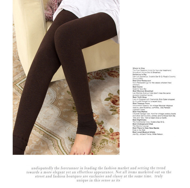 New 350g fleece and thickened one-piece pants for autumn and winter wear with seven-color cotton leggings pic 13
