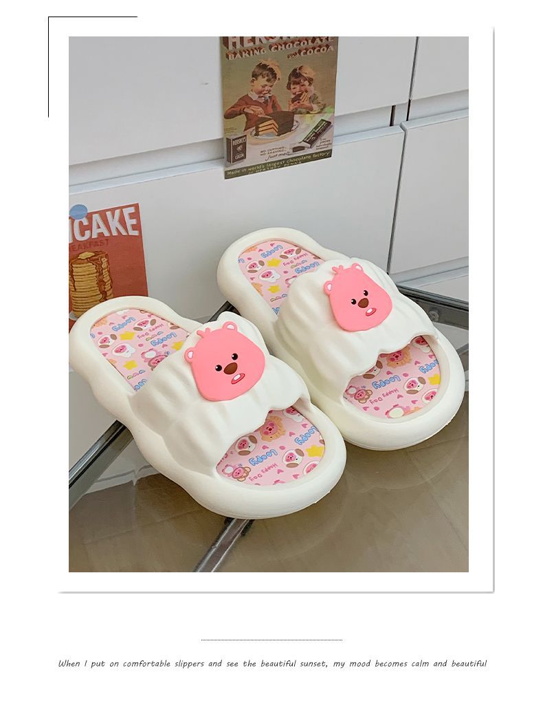 可爱小海狸2024新款花瓣拖鞋女夏外穿ins家居防滑室内凉 拖 浪漫详情3