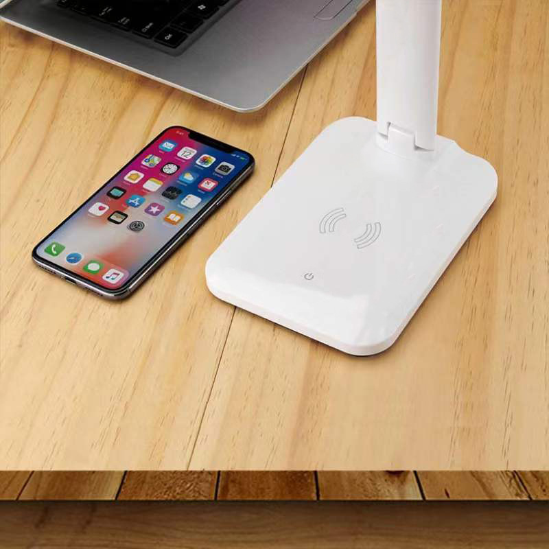 New LED desk lamp, wireless charging desk lamp for smart phones, multi-functional folding office reading, eye-protecting and learning lamp pic 5