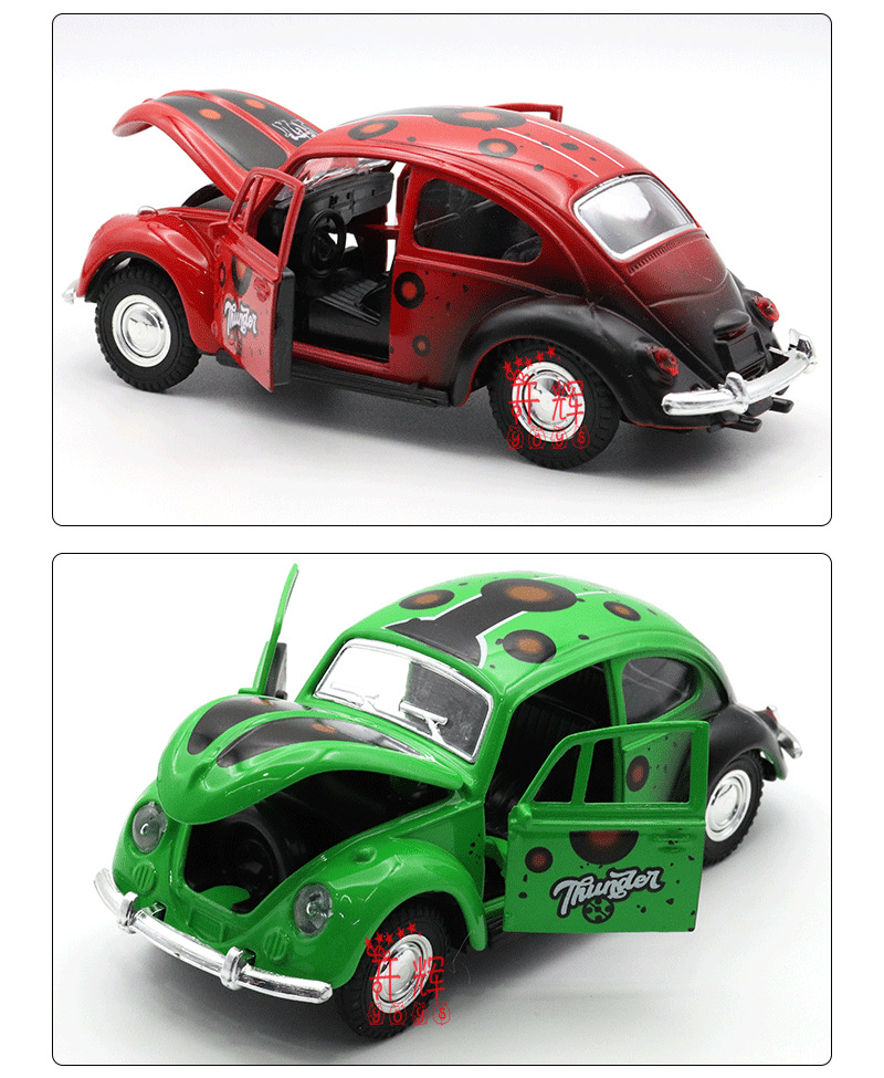 Crossover 1:32 puerta triple graffiti escarabajo modelos de coches antiguos juguetes para niños coches de balón juguetes para niños pic 10