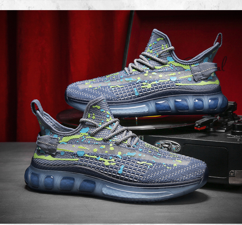 爆米花椰子鞋飞织布透气运动鞋春夏季休闲旅游男鞋时尚潮流跑步鞋详情17