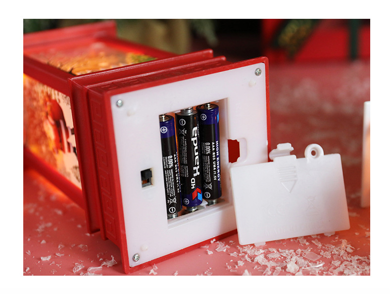 Christmas decoration simulation flame small oil lamp, hand-held wind lamp, creative Christmas gift, shopping mall window display table ornaments pic 14