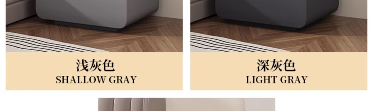 奶油风床头柜简约现代实木床头收纳柜家用床柜子卧室小型床边柜详情30