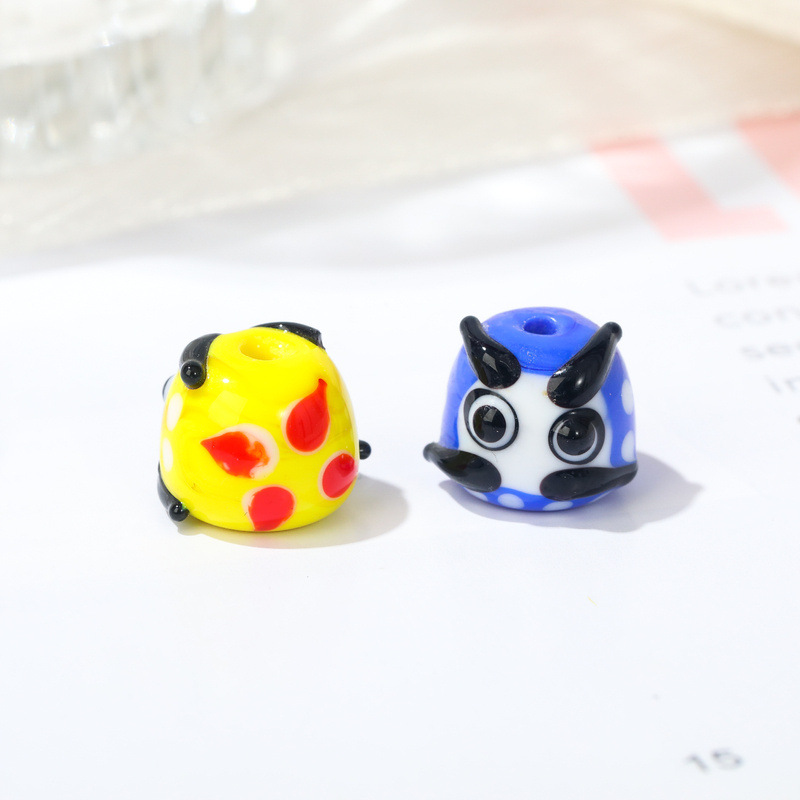 晗钰缘 新款卡通达摩琉璃直孔手串散珠DIY手链串珠饰品配件材料详情4