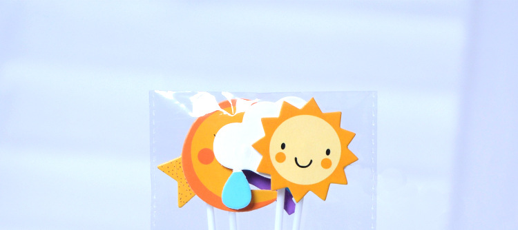 节日用品蛋糕装饰大彩虹生日彩虹套装派对蛋糕插件烘焙用品甜品台蛋糕插牌详情8