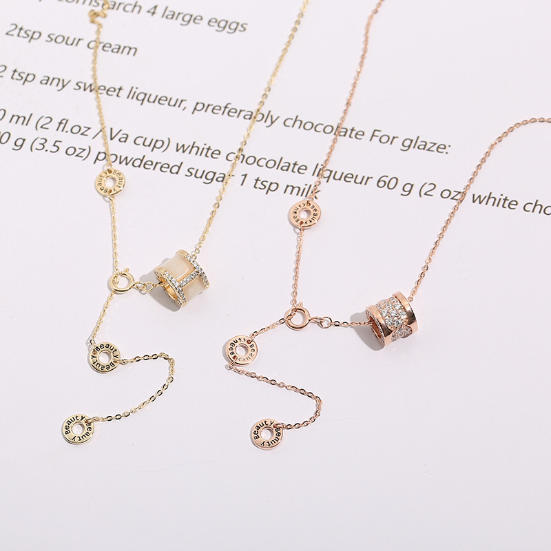 厂家直销S925纯银小蛮腰幸福情人款时尚简约项链详情4