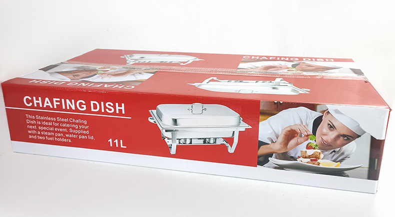 跨境货源不锈钢自助餐炉酒店餐厅商用加热容器可分格酒精保温炉具详情19