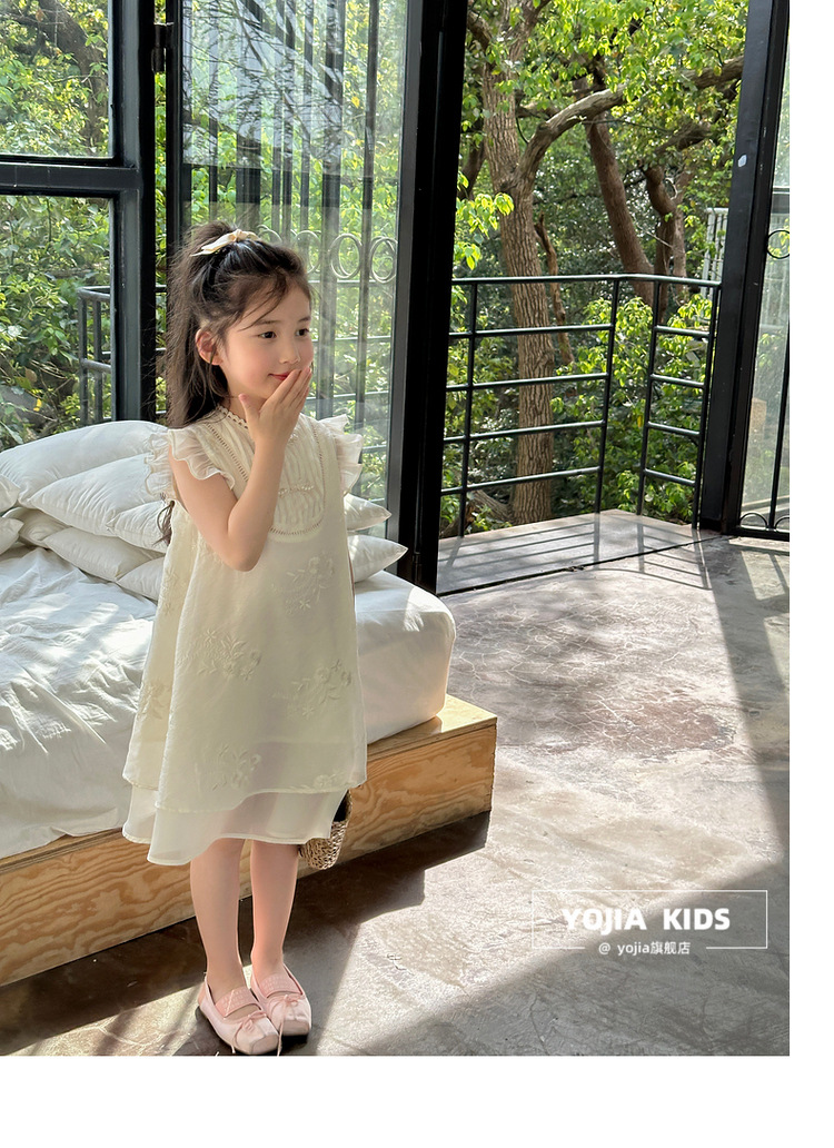 国潮YOJIA女童夏季连衣裙2024新款国风公主裙儿童新中式旗袍夏装裙子详情29