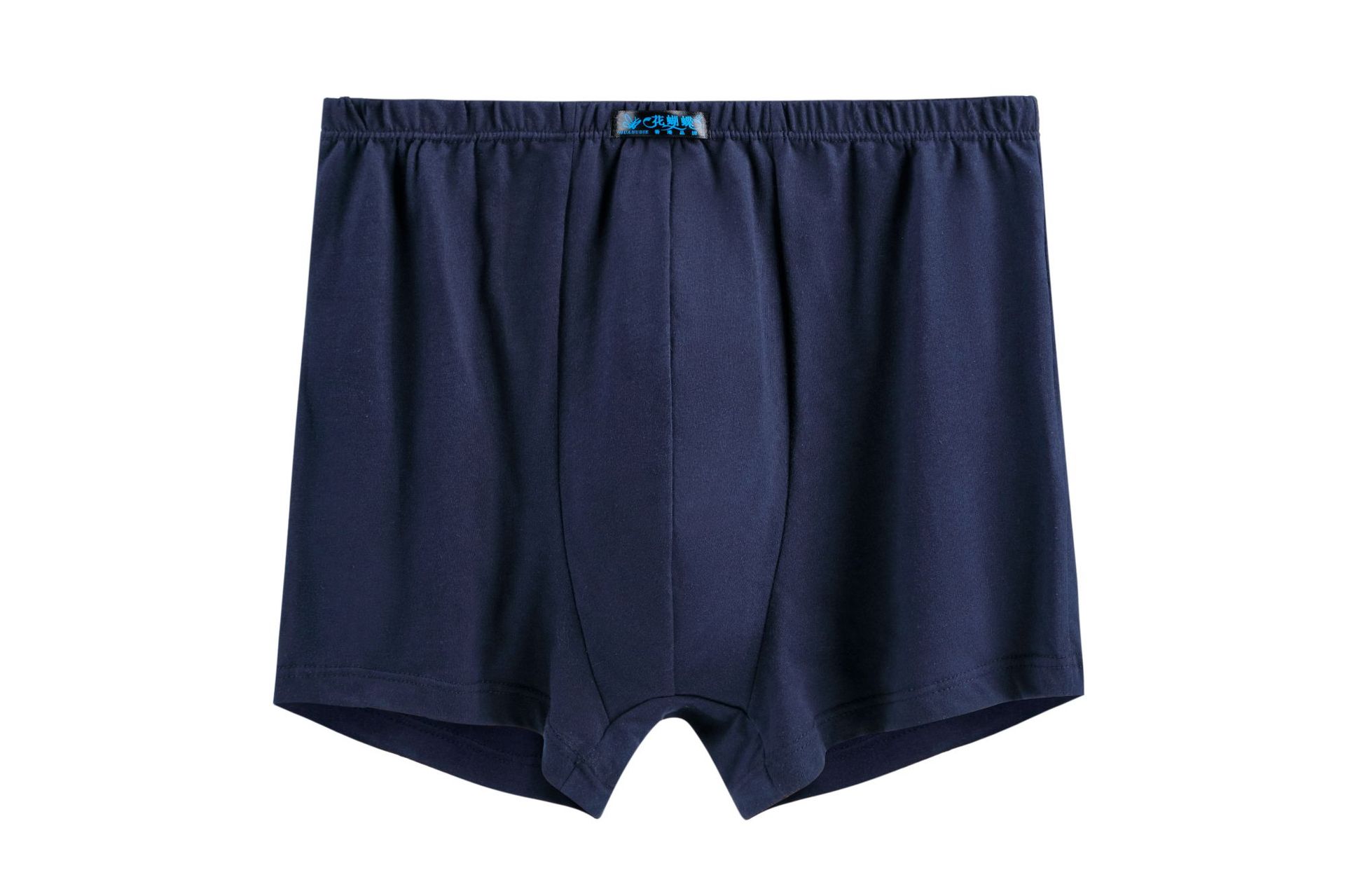 工厂批发花蝴蝶品牌纯棉中腰中老年人男士纯色平角大码内裤夏季裤详情11