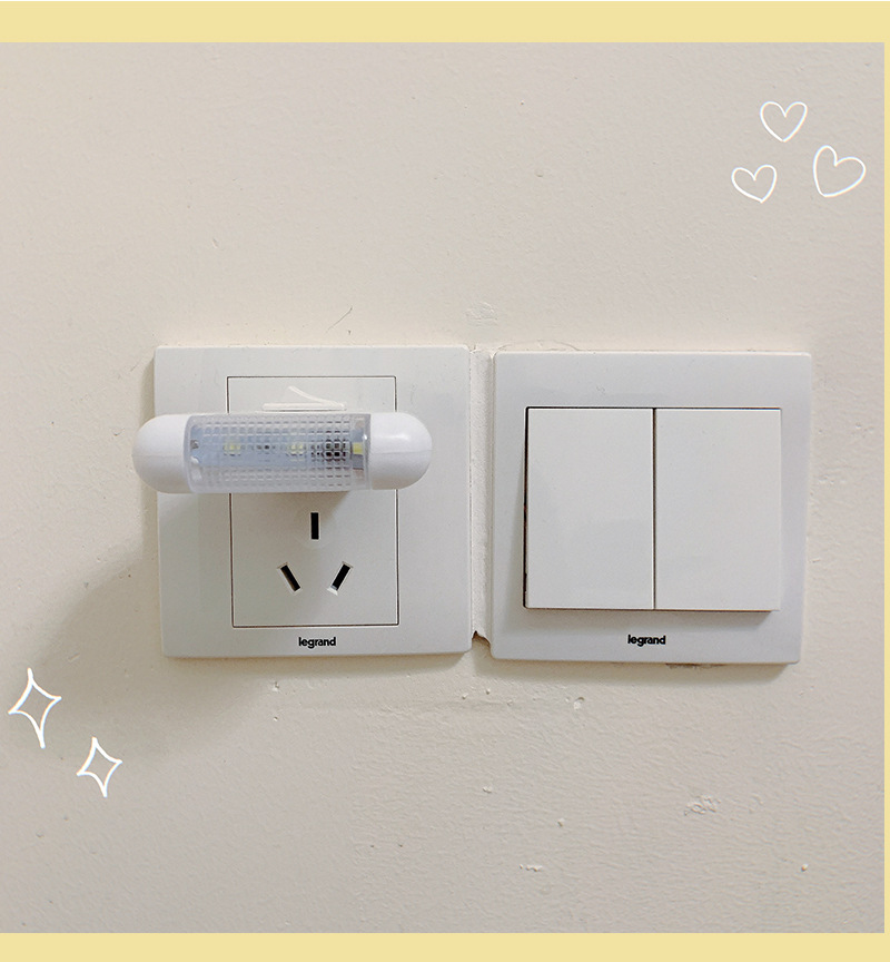 1w led小夜灯卧室创意礼品床头灯护眼带开关光感插电婴儿睡眠灯详情7