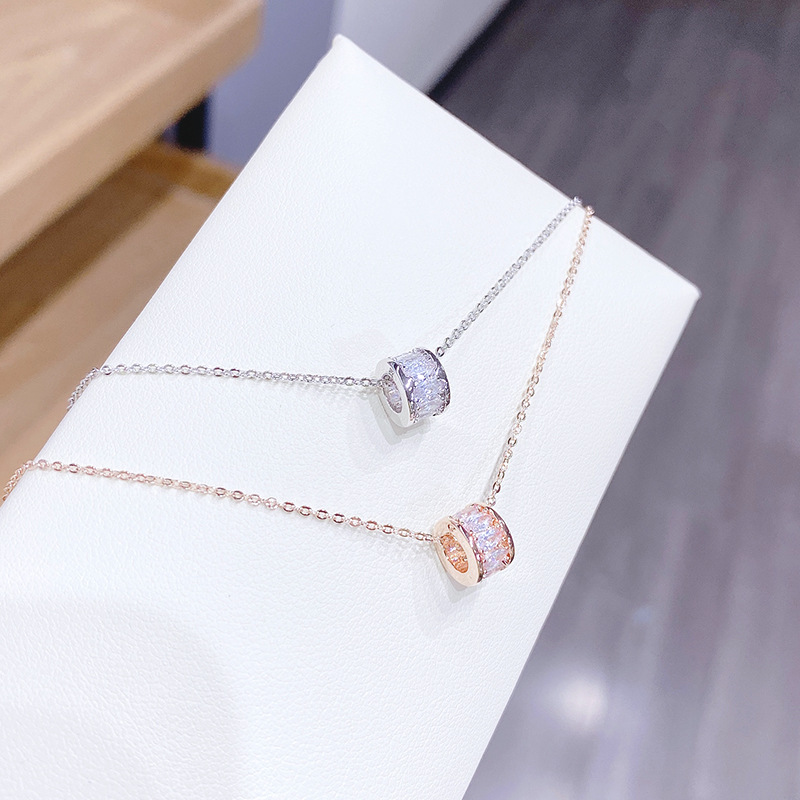 The micro-inlaid zircon waist necklace is light, luxurious, charming, simple, fashionable and versatile. It is a delicate collarbone chain for women pic 21