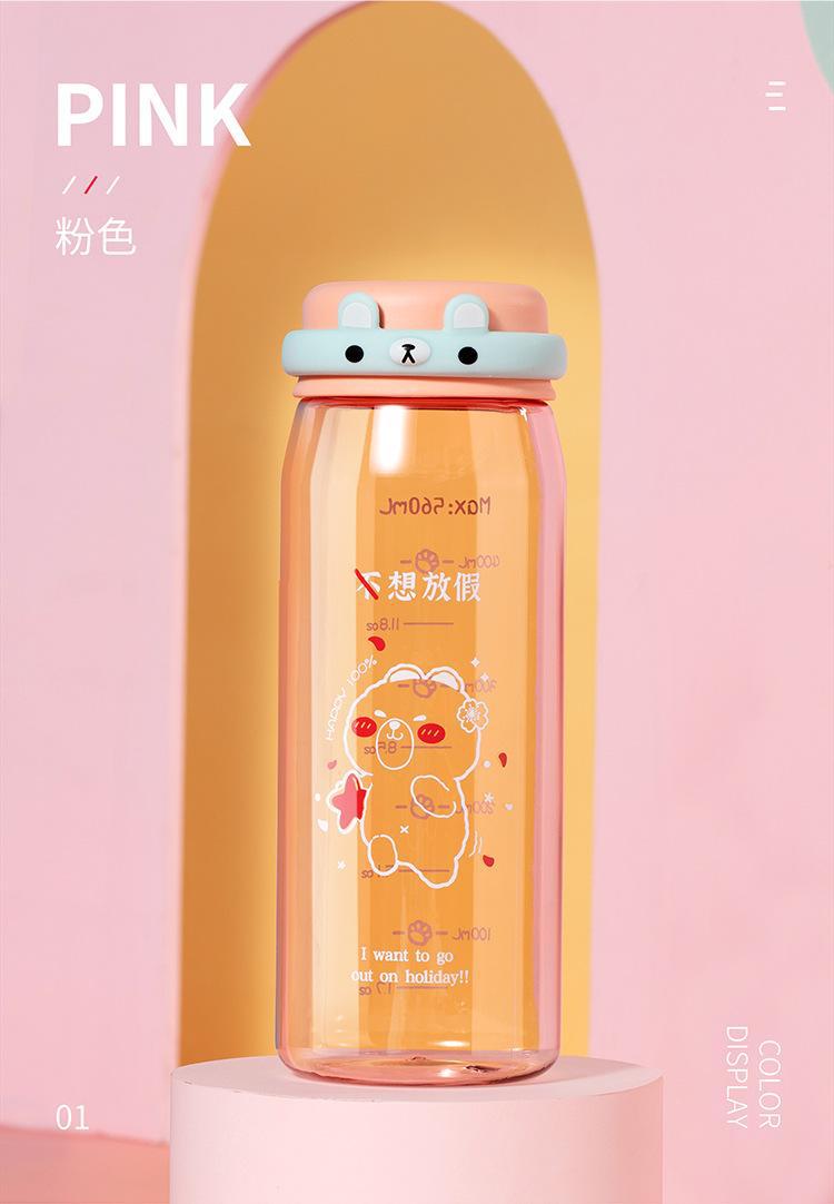 夏季卡通塑料水杯女高颜值小巧可爱便携杯密封防漏水杯子现货批发详情9