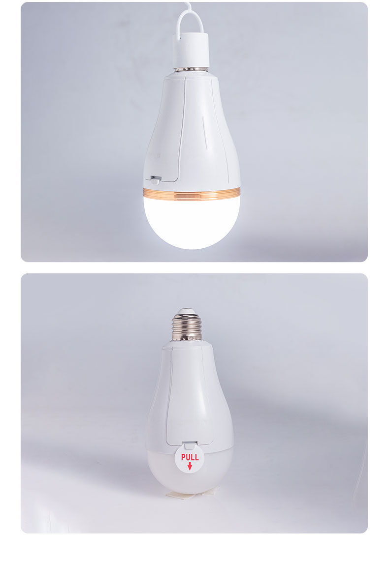 LED球泡灯停电应急灯泡带挂钩家用宿舍无频闪照明灯夜市地摊灯详情8