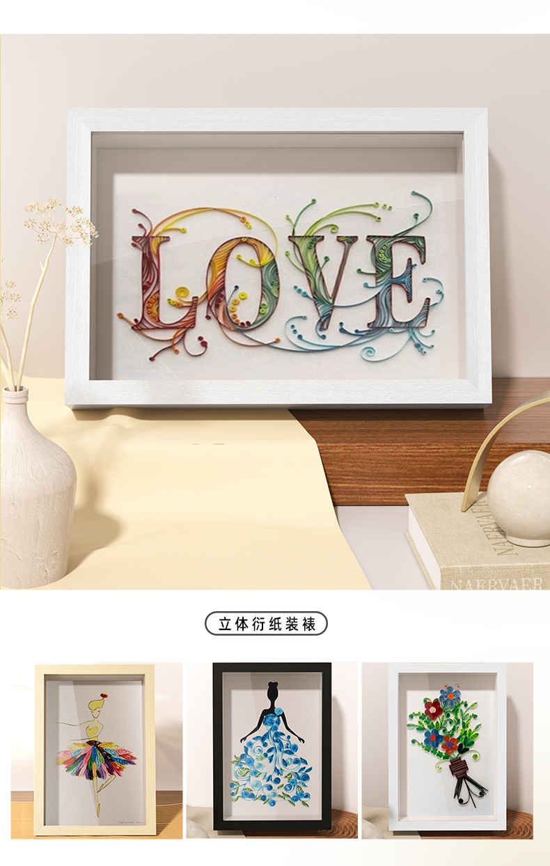 Light painting, hollow photo frame, picture frame wholesale, three-dimensional dried flower frame, display stand, decorative item, solid wood photo frame, diy frame, wall hanging pic 11