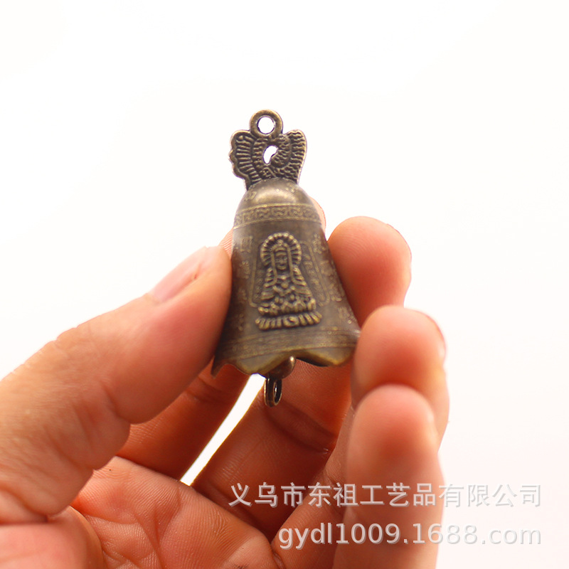 Ancient double dragon bells, Eight Immortals bells, Guanyin Buddhist scriptures relief, dragon bells, wind chimes, ancient green bells, golden bells, auspicious bell accessories and pendants pic 20