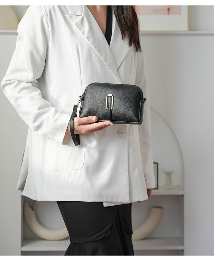 软皮妈妈包女2025新款时尚韩版简约单肩挎包女士手提包详情15