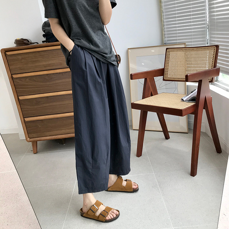巨百搭轻薄透气酵洗棉小个子奶奶裤九分宽松显瘦休闲裤女夏季薄款详情47