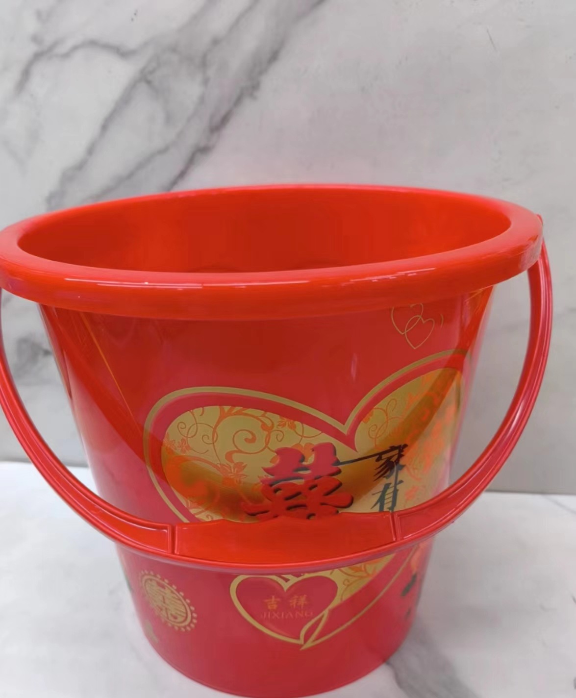 家用带手提储水桶塑料无盖有盖水桶宿舍洗衣澡桶收纳桶提水桶浴室详情4