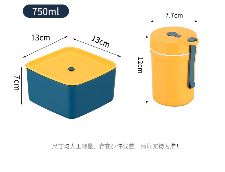 家用冰箱保鲜盒 塑料密封加热便当饭盒 饺子水果收纳盒子方形饭盒详情13