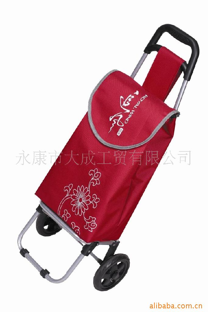 折叠家用购物车便携买菜拉杆车详情11