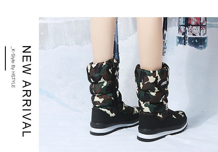 俄罗斯跨境外贸大码2023秋冬新款加绒加厚雪地靴女棉靴Snow boots详情27