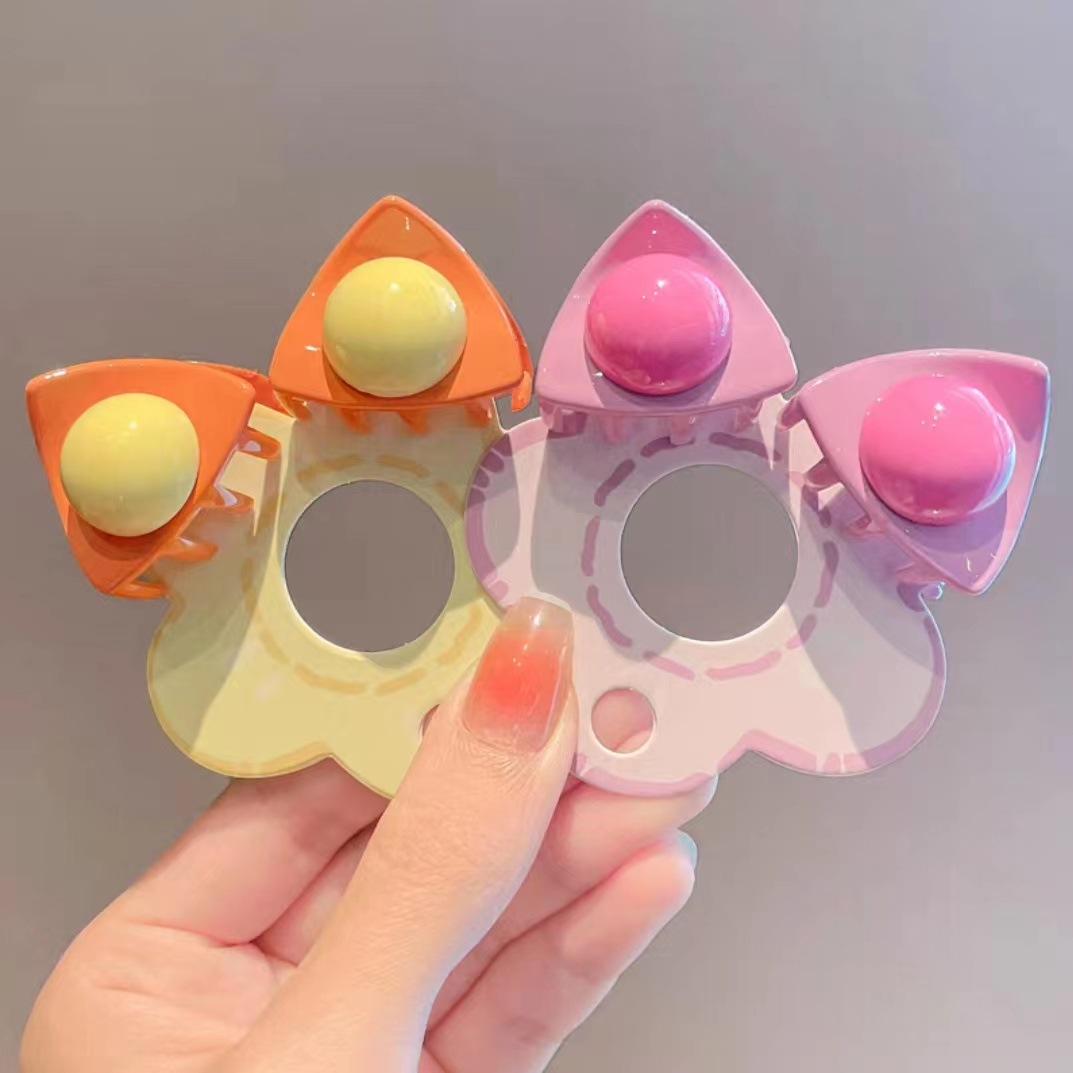 儿童发夹y2k多巴胺抓夹猫耳朵发卡小女孩头饰可爱女童刘海碎发夹详情5