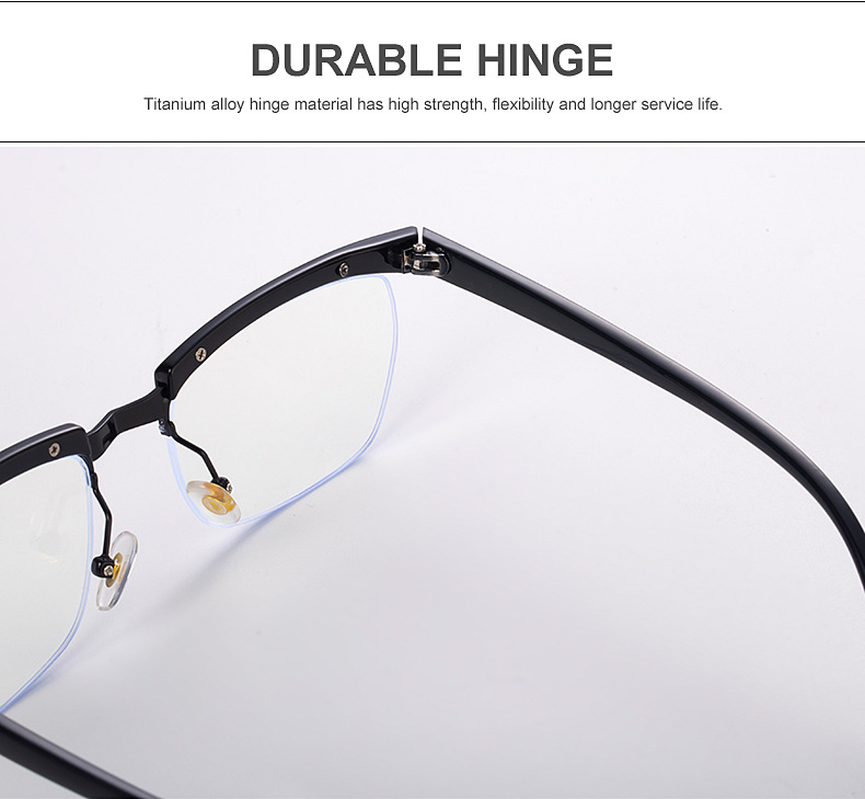 The 2021 new semi-framed glasses of the same style as the gangster legend Tom Hardy can be paired with myopia and anti-blue light WY12 pic 38