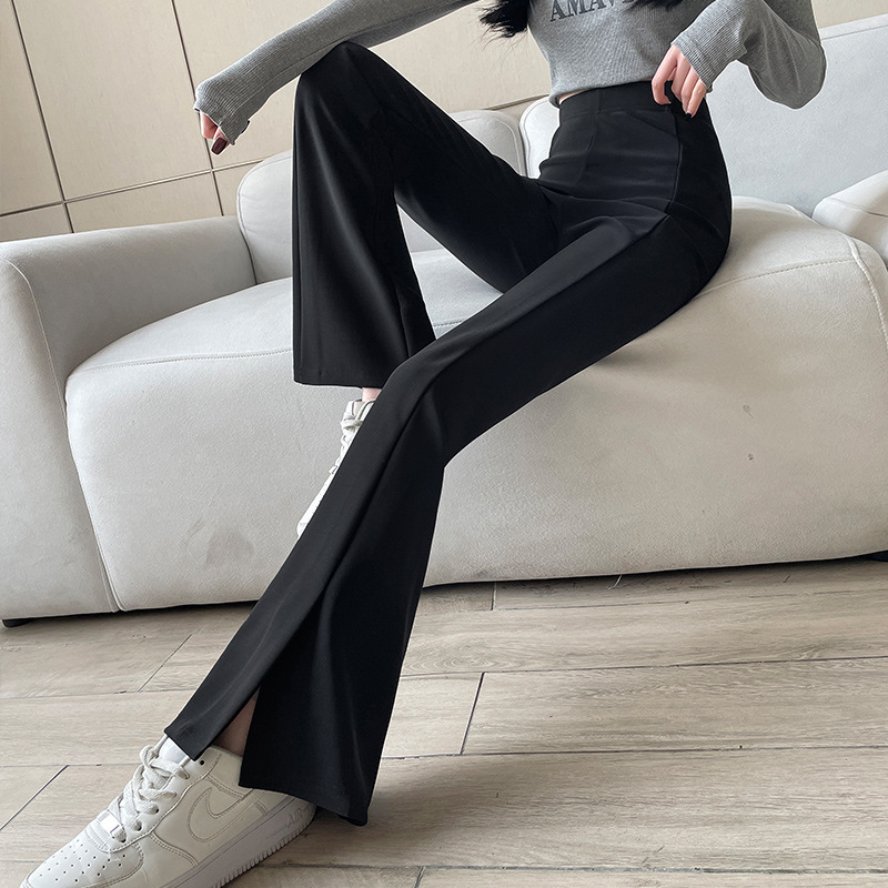 山本裤女夏季2024新款垂感日系褶皱慵懒风休闲裤宽松高腰阔腿裤子详情30