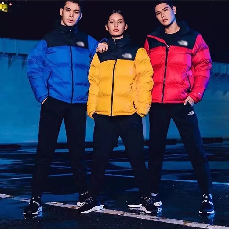 1996 hombre multicolor abajo chaqueta con capucha corto cuello de pie tendencia de moda casual cómodo abrigo 23 años venta caliente pic 29