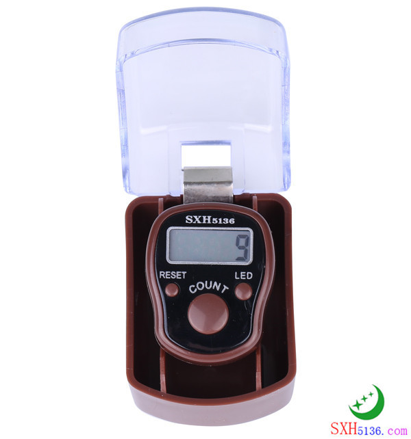 Factory straight hair band light LED finger counter transparent gift box manual counter ring finger counter pic 8