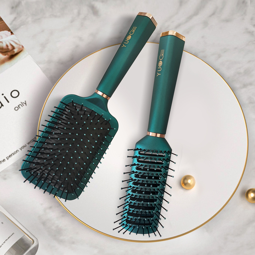 现货孔雀绿祖母绿按摩梳气囊梳子贵妇顺发负离子卷发白领女YUEG详情3