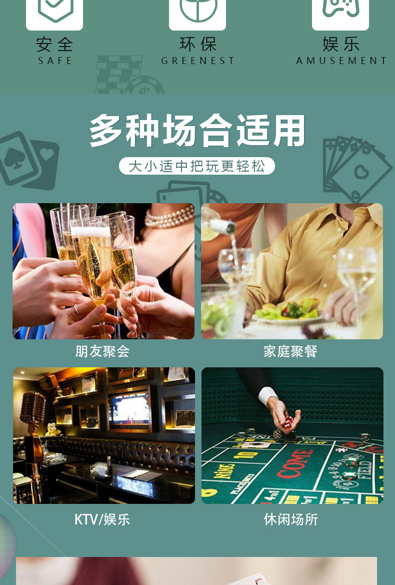 配件扑克骰子16mm圆角白色扑克筛子亚克力筛子游戏配件筛盅色子详情5