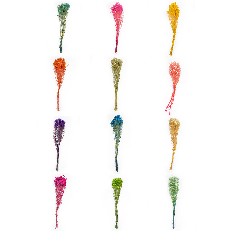 永生花满天星批发吸色满天星干花花束婚庆手捧花家居装饰插花花材                              详情1