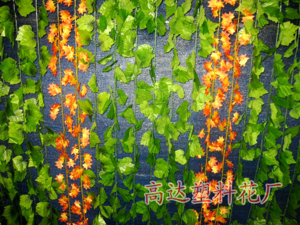 Artificial flowers, artificial lawns, artificial trees, artificial flowers, artificial lawns, artificial trees, no falling leaves, 20 large grape leaves, artificial vines, artificial grape leaves, silk fabric vines, artificial grapevines pic 29