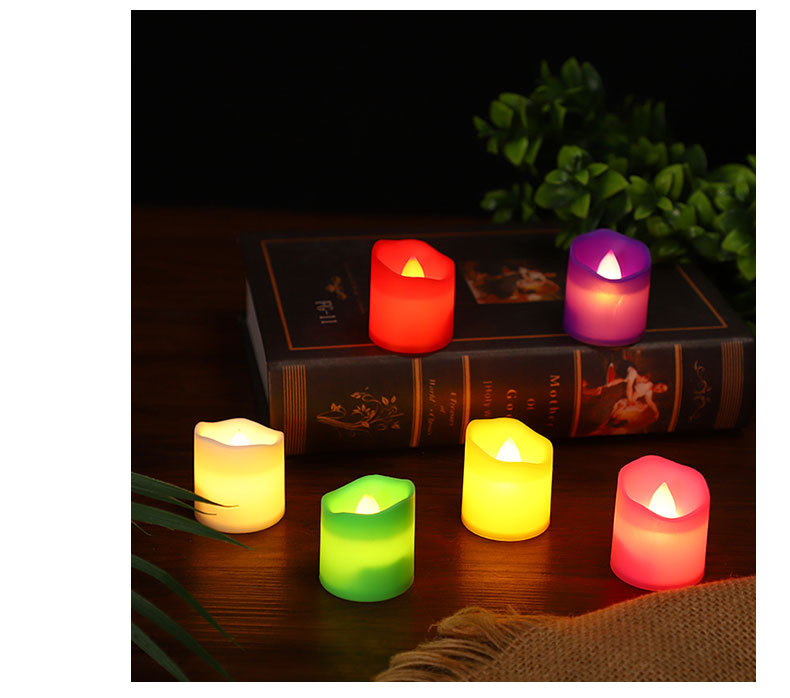 Factory direct sales of wave-mouth led electronic candles, creative birthday party decorations, Halloween candle lights wholesale pic 10