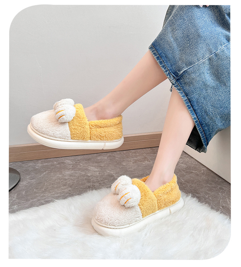 新款拖鞋儿童棉鞋冬季软底防滑家居宝宝男童女童保暖毛绒鞋子详情13