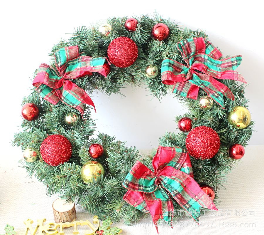 Desheng Cross-border E-commerce Factory supplies Christmas scene decorative hanging ornaments, garlands, PVC pine needles and decorative rattan strips pic 11