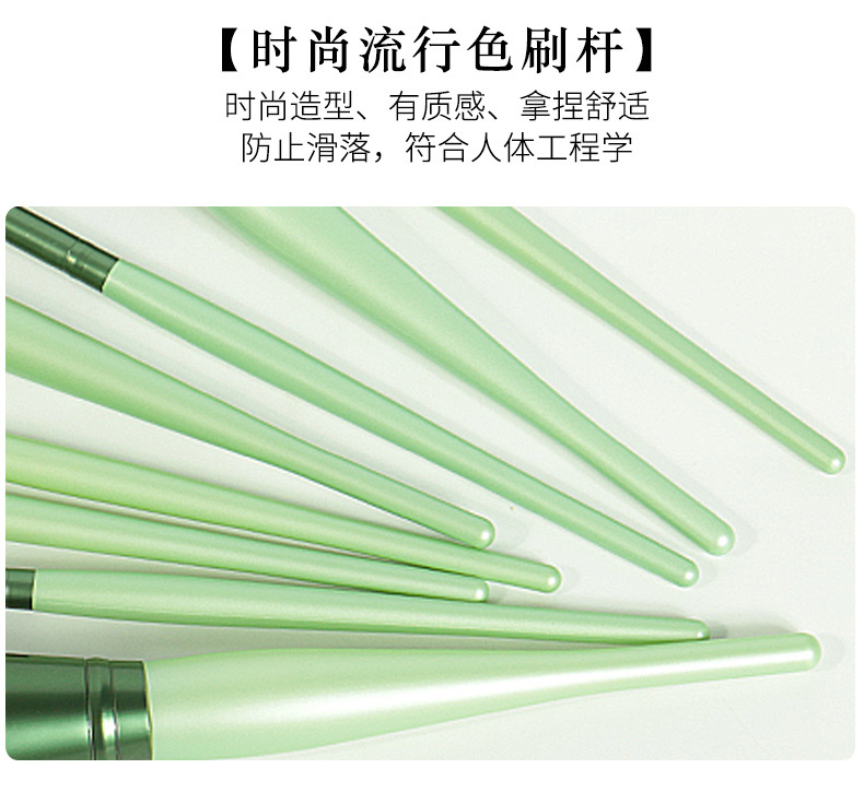 Matte pink 8-piece makeup brush set, loose powder blush brush, storage beauty tools, complete set of soft-bristled makeup brushes pic 20