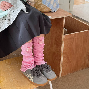 IOULOR薄款puppy狗彩色中筒袜夏季新品堆堆袜透气吸汗袜子批发女详情7